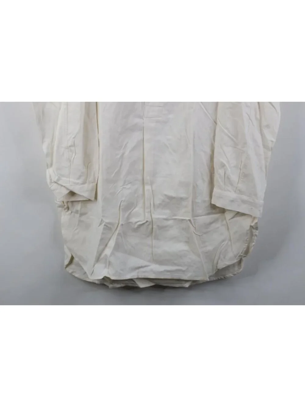 Deadstock  1950s Unissued German Military Mens 36 Hospital Grandpa Shirt White